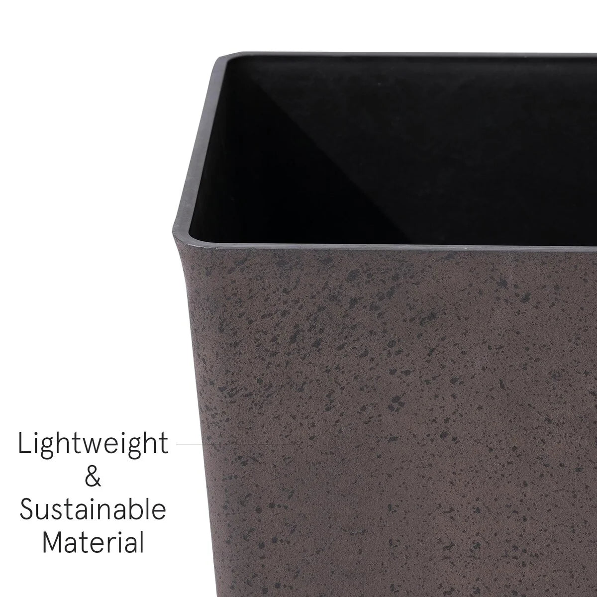 30 inch Tall Planters Set of 2, Indoor/Outdoor Rectanglar Large Planters,V Shaped Taper Planters for Front Door