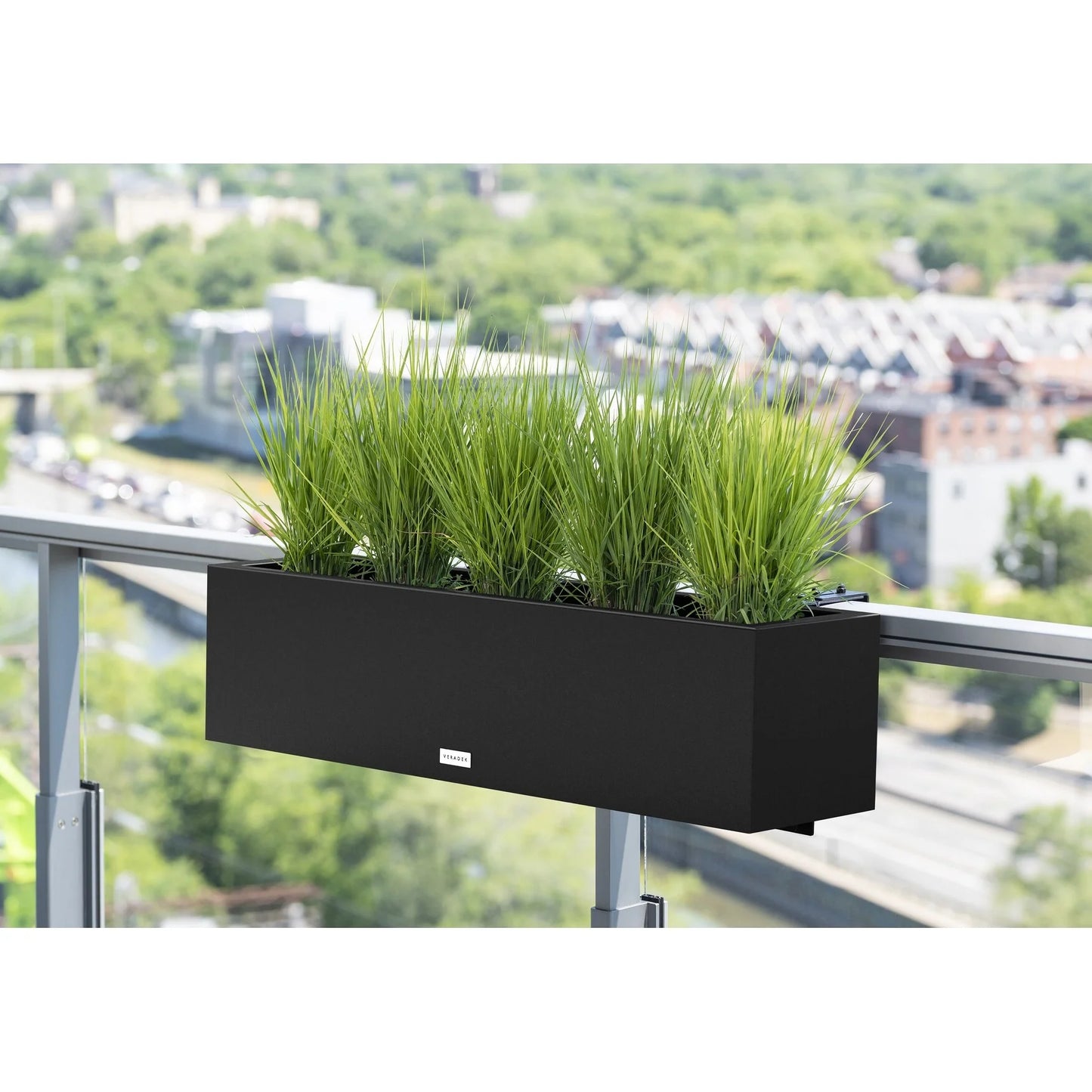 Block Series Plastic Railing Planter