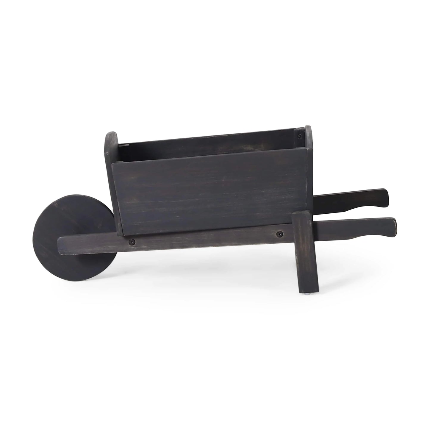 Soledad Outdoor Acacia Wood Outdoor Wheelbarrow Planter by Christopher Knight Home