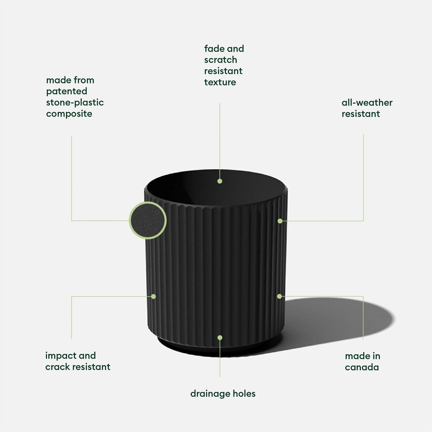 Veradek Demi Series Demi Round Planter