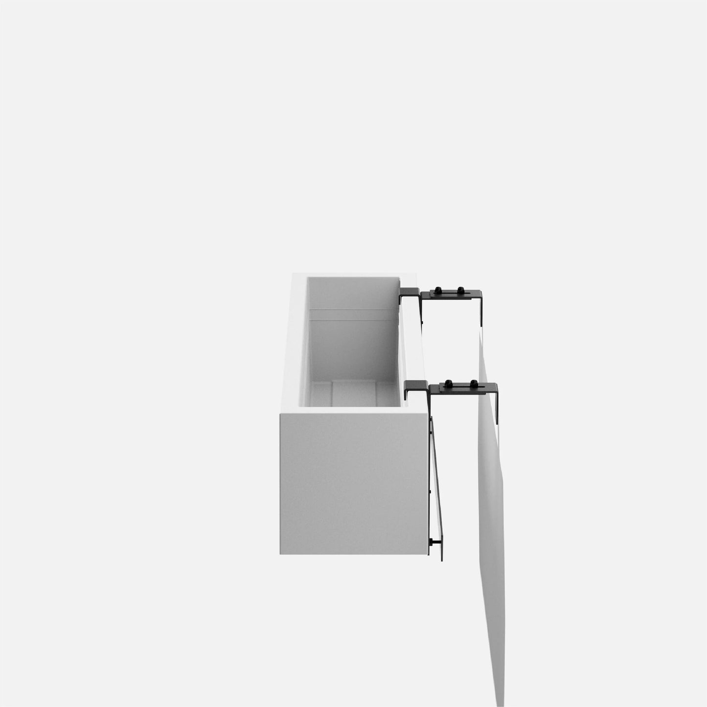 Block Series Plastic Railing Planter