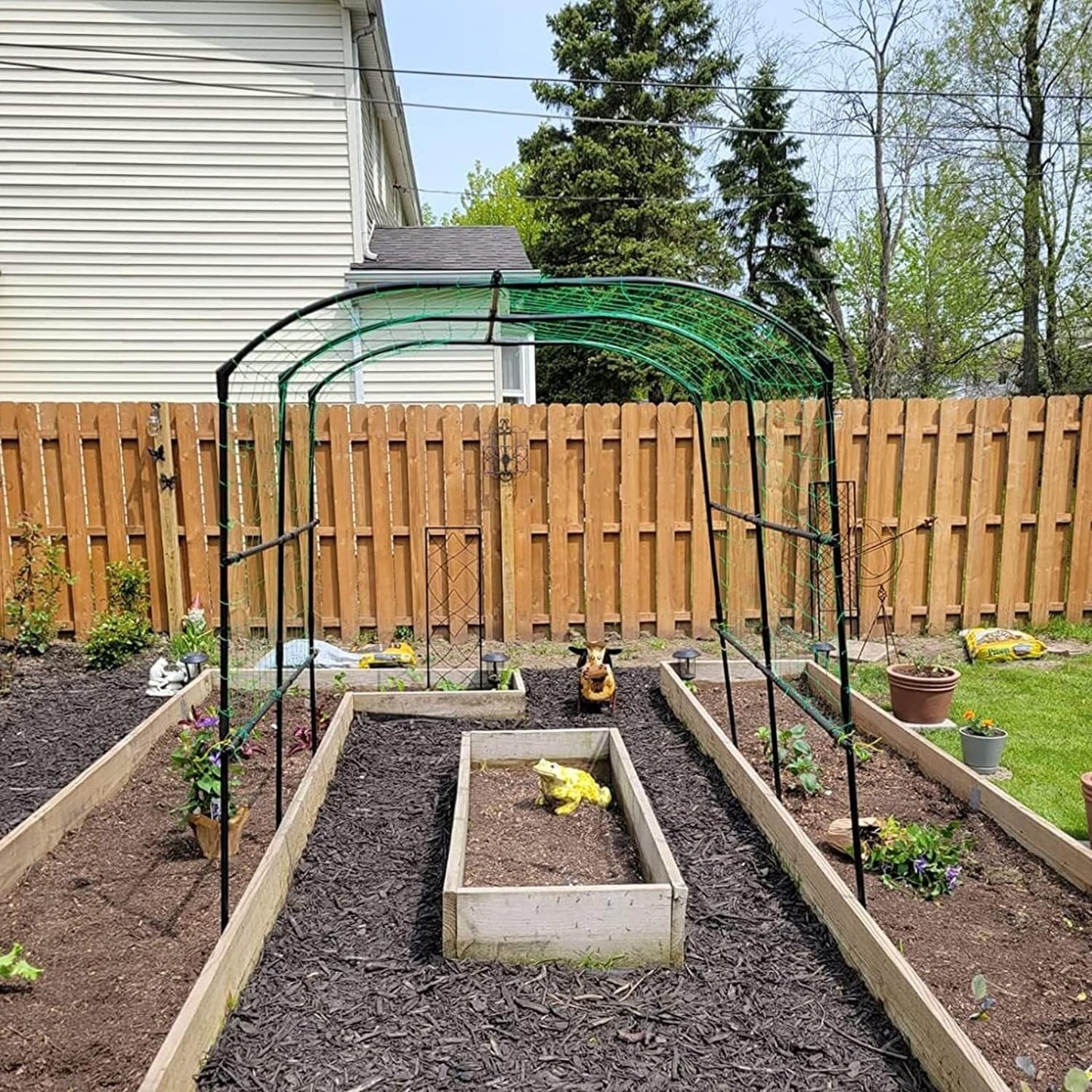 DoCred Garden Trellis for Climbing Plants, Outdoor Metal Trellis