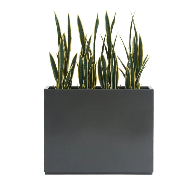 Metallic Heavy Planter for Outdoor Plants, 38Lx10Wx30H Inches Tall and Long Metal Divider Planter Box - 38"x30"x10"