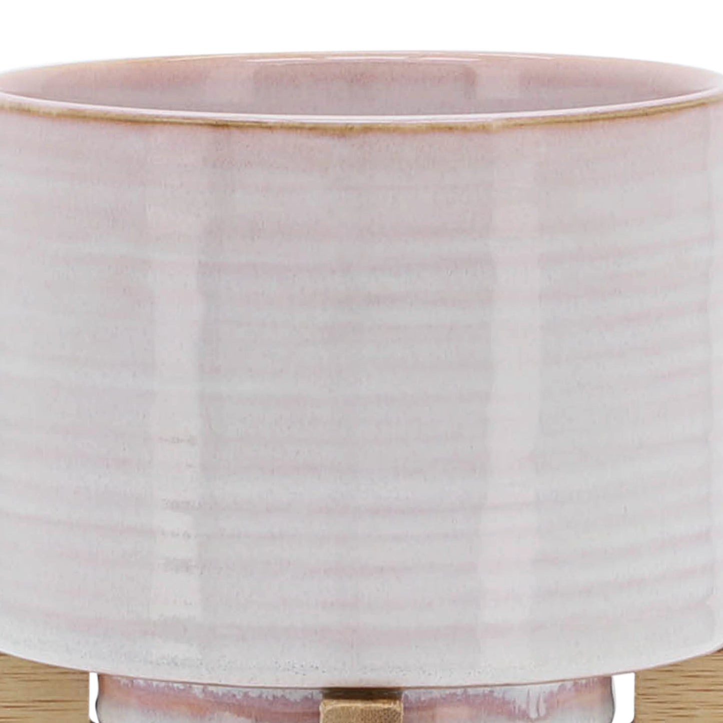 Sagebrook Home Modern Textured Ceramic Planter with Stand Indoor Outdoor