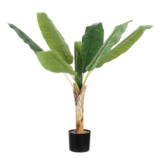 SAFAVIEH Faux Banana Leaf 40-inch Potted Tree - Green - 35"W x 35"D x 40"H