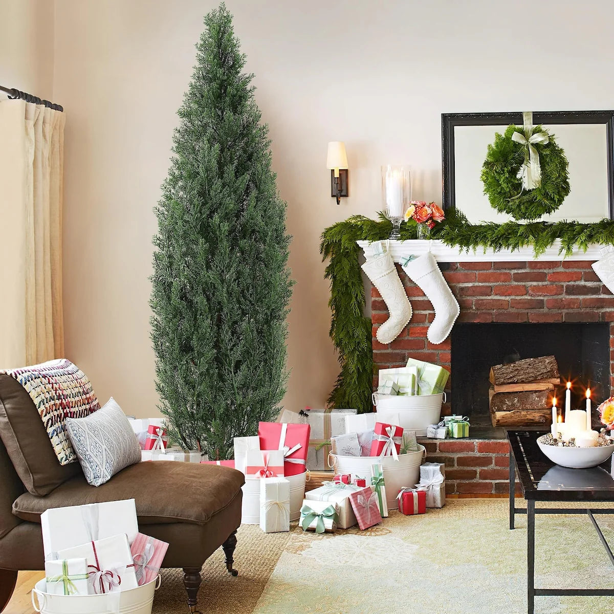 36/60 inches Artificial Topiary Tree 2-Set