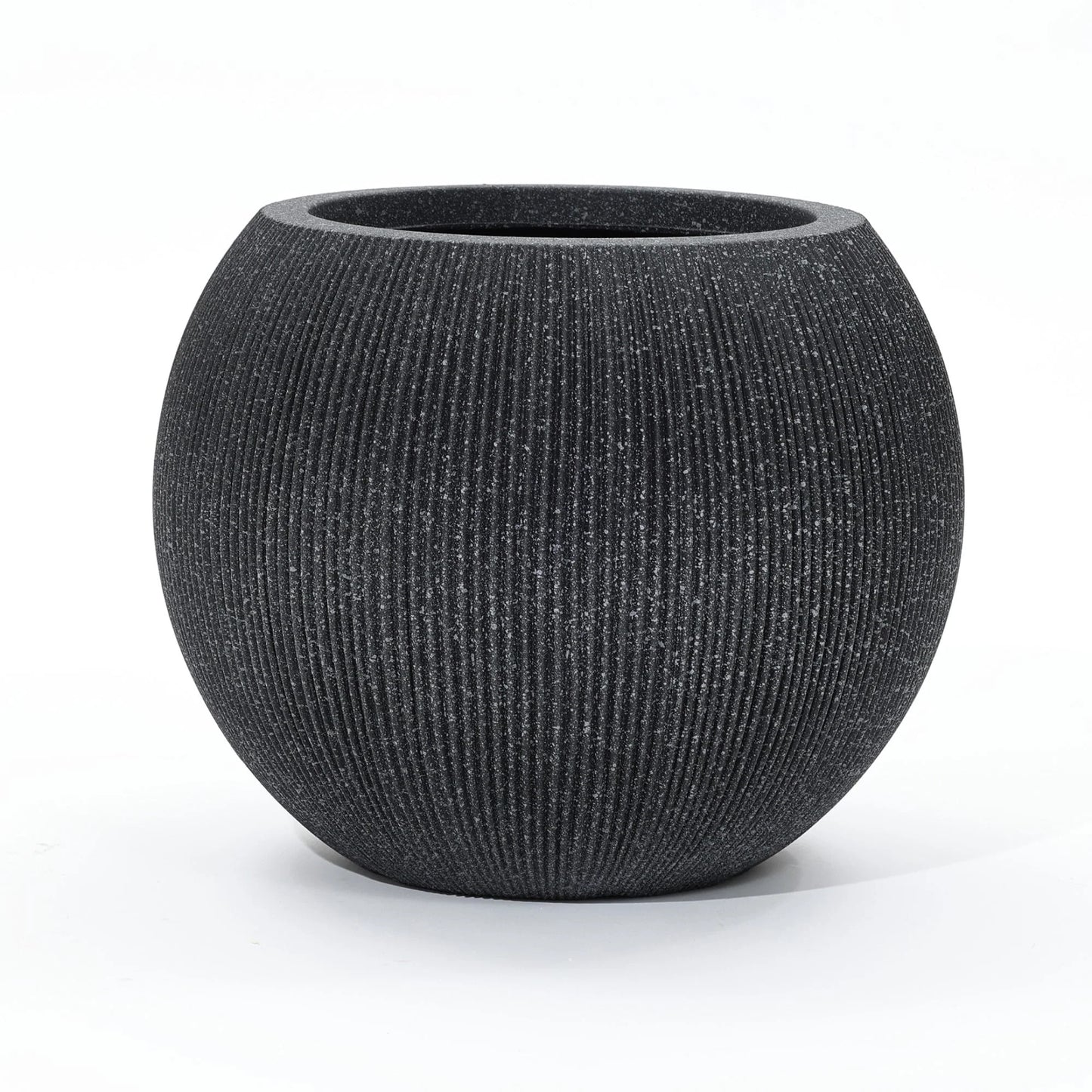 14.5" Round Bowl Plastic Planter, Mediterranean Style