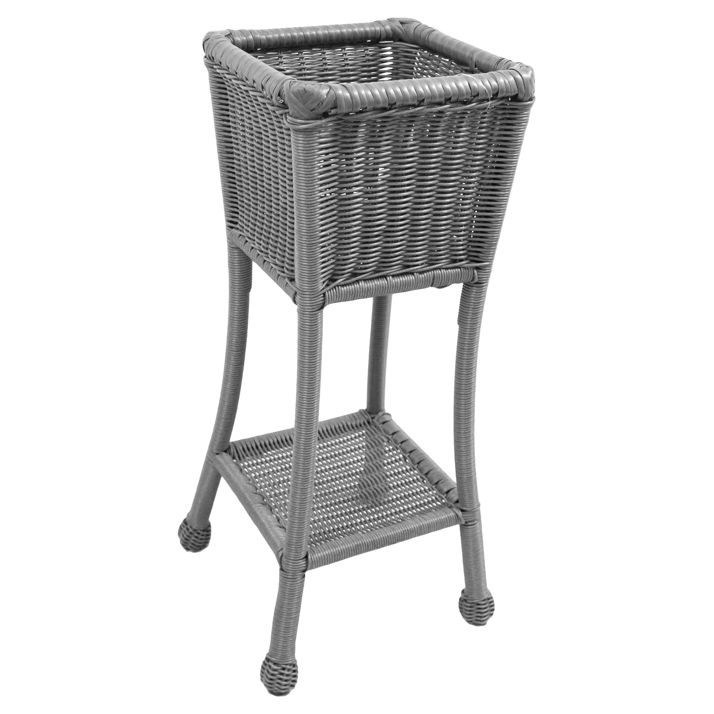 Maui Resin Wicker/ Steel Square Planter