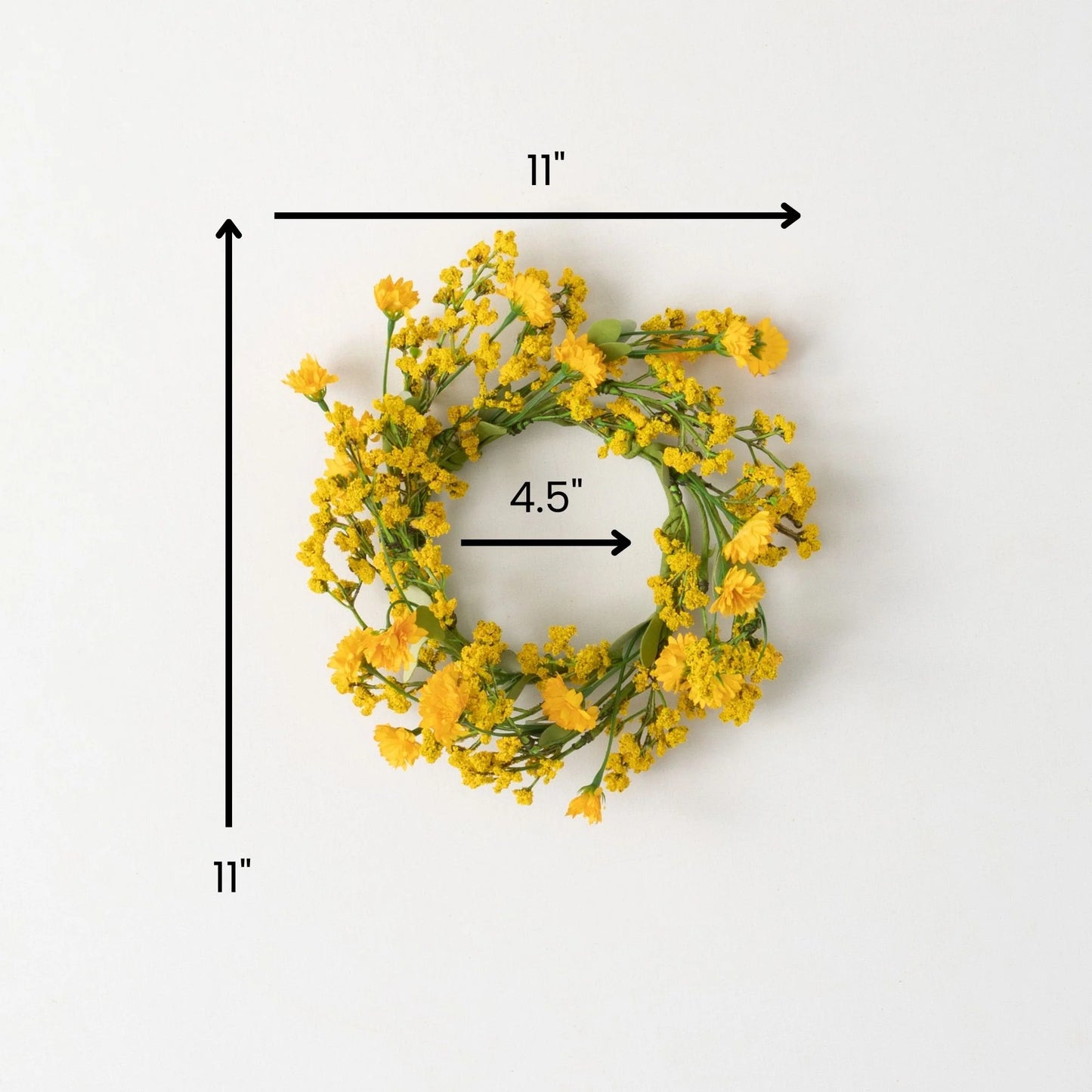 Sullivans Artificial Yellow Wildflower Wreath
