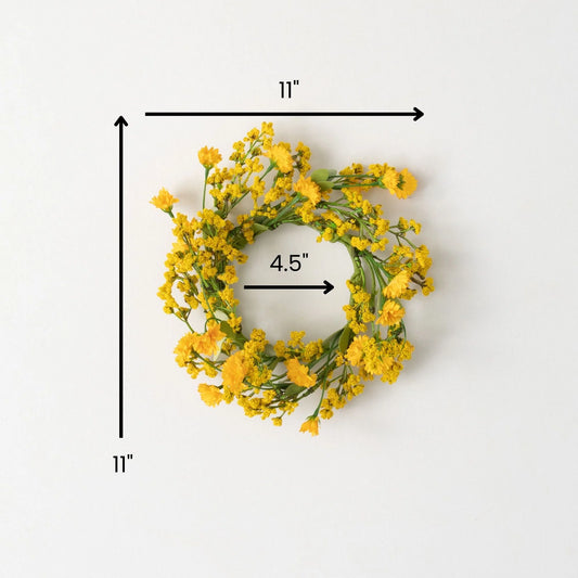 Sullivans Artificial Yellow Wildflower Wreath