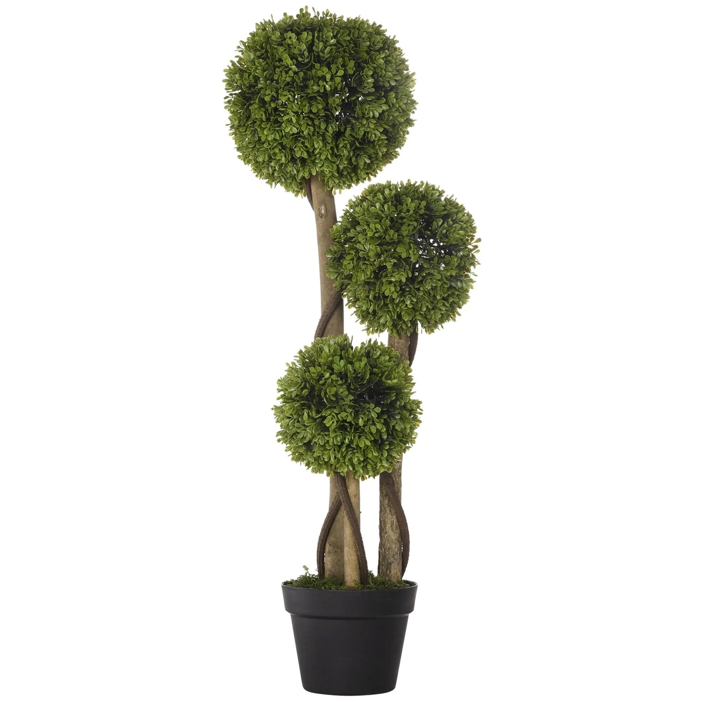 HOMCOM 35.5" Artificial Plant in Pot