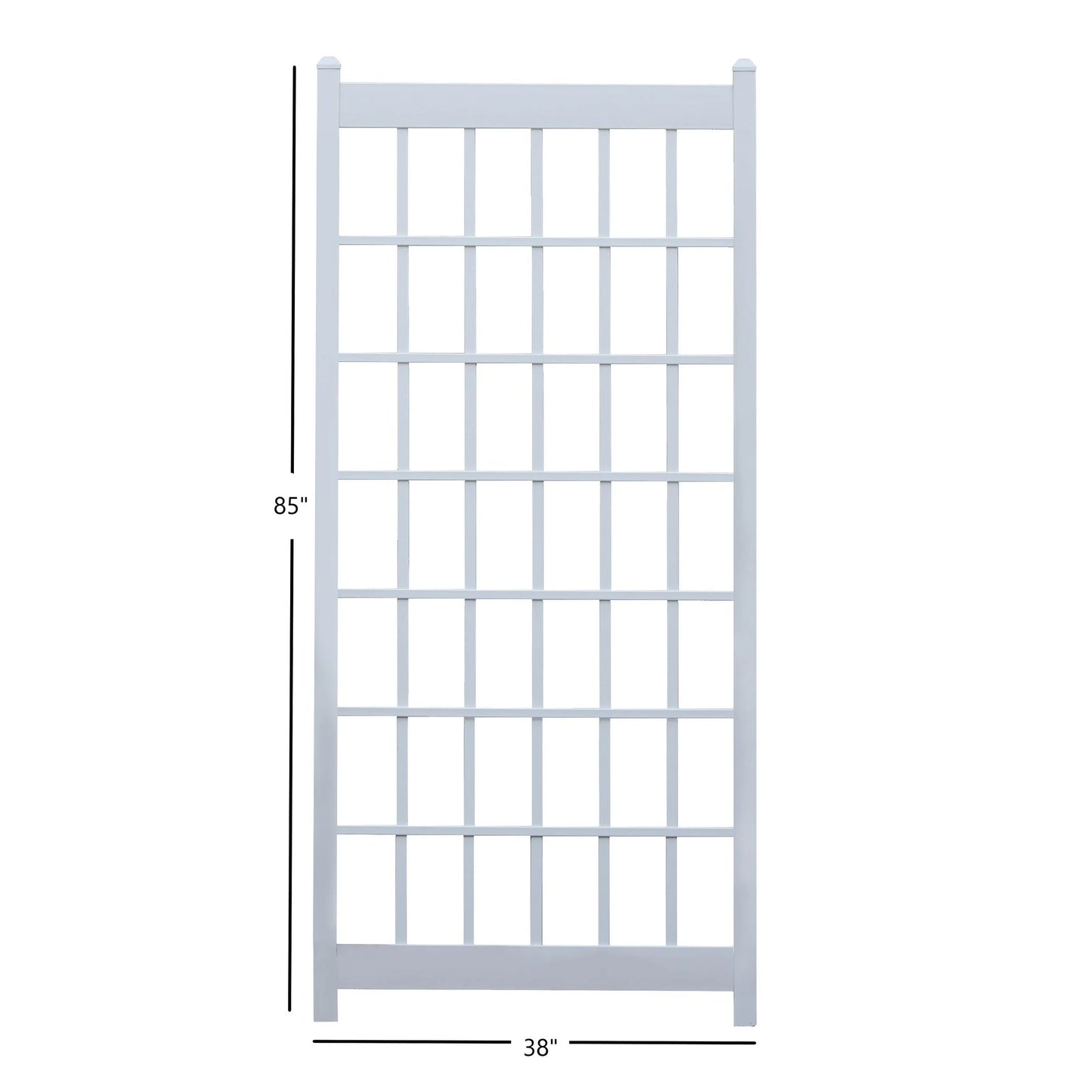 Lancaster White Vinyl Trellis