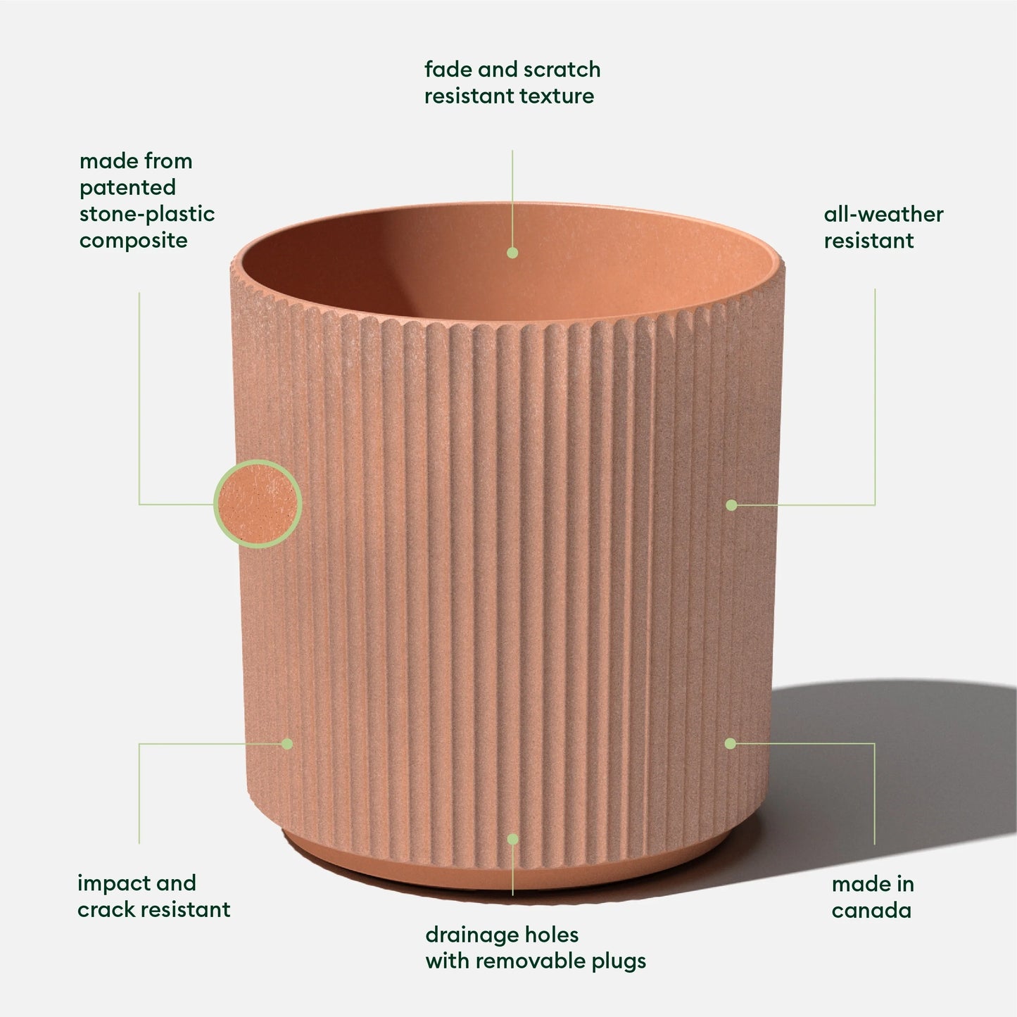 Veradek Demi Series Demi Round Planter