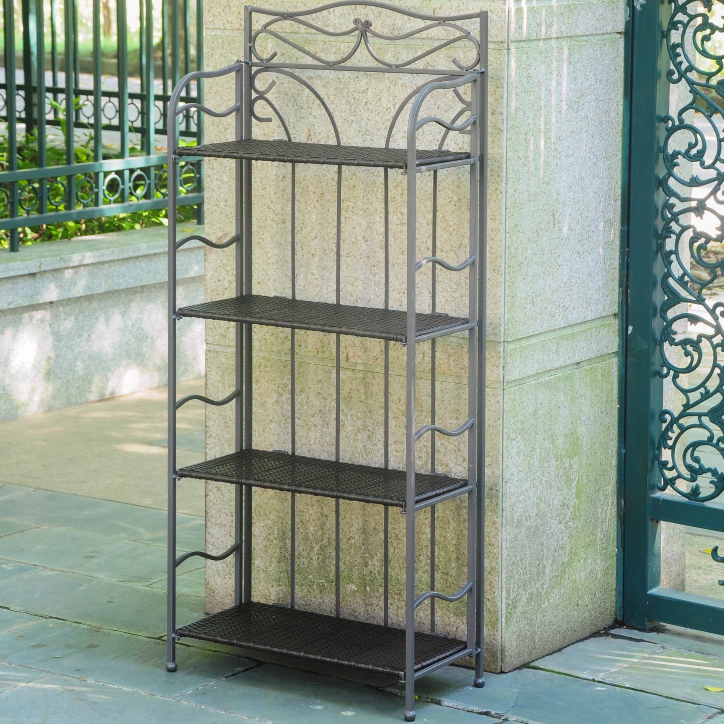 Valencia 4-tier Folding Bakers Rack