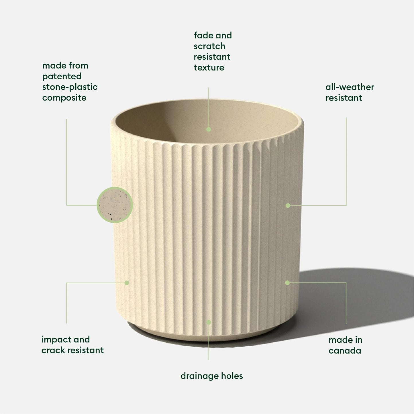 Veradek Demi Series Demi Round Planter