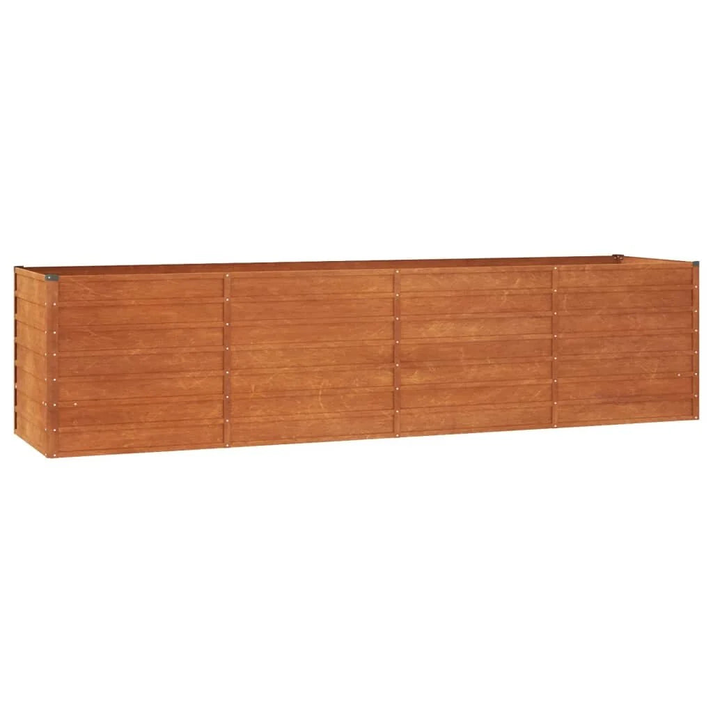 vidaXL Garden Raised Bed Outdoor Patio Backyard Planter Rusty Corten Steel