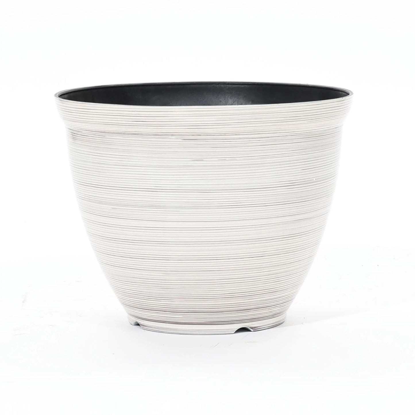 Ivory White Bell Round Recyled Plastic Planter
