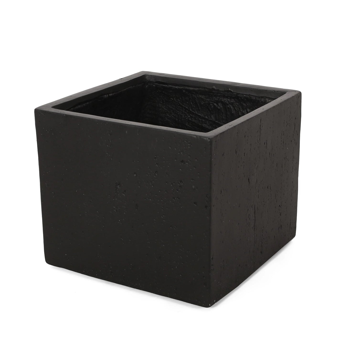 Ella Outdoor Cast Stone Square Planter by Christopher Knight Home