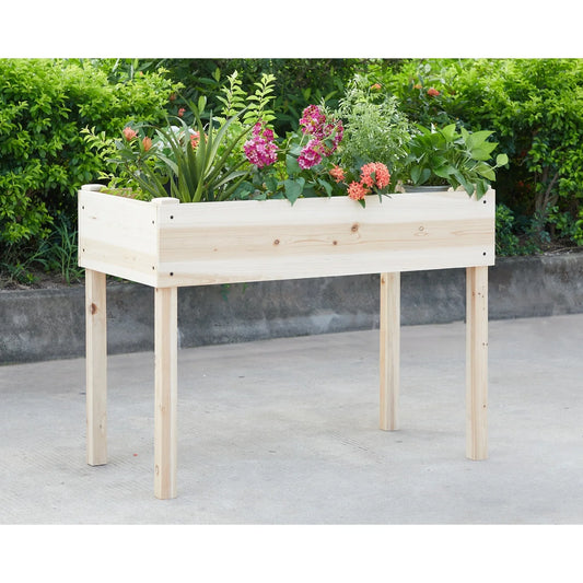 Raised Garden Bed, Elevated Planter Box for Patio, Backyard