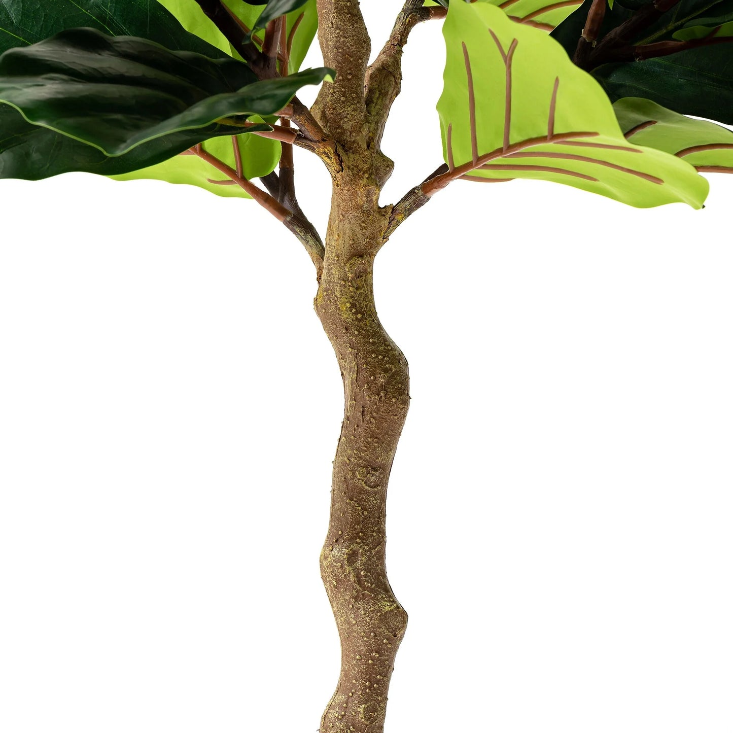 Glitzhome 3.5ft/5ft.Potted Real Touch Fiddle Leaf Fig Faux Tree