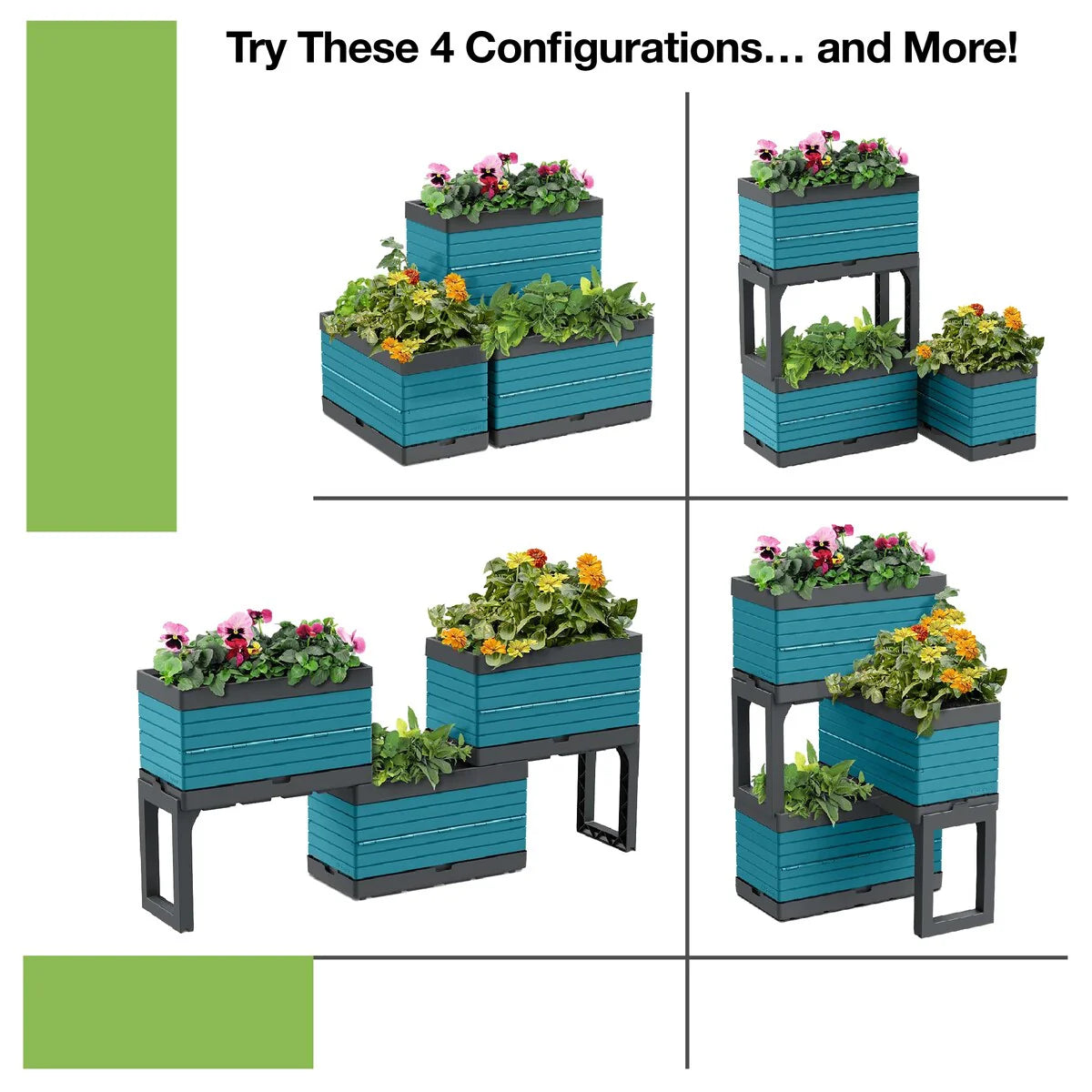 Southern Patio FlexSpace Modular Planter Garden