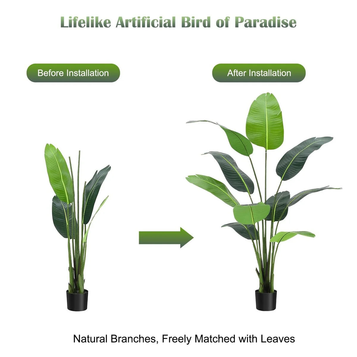 4/5FT Artificial Bird of Paradise Plant