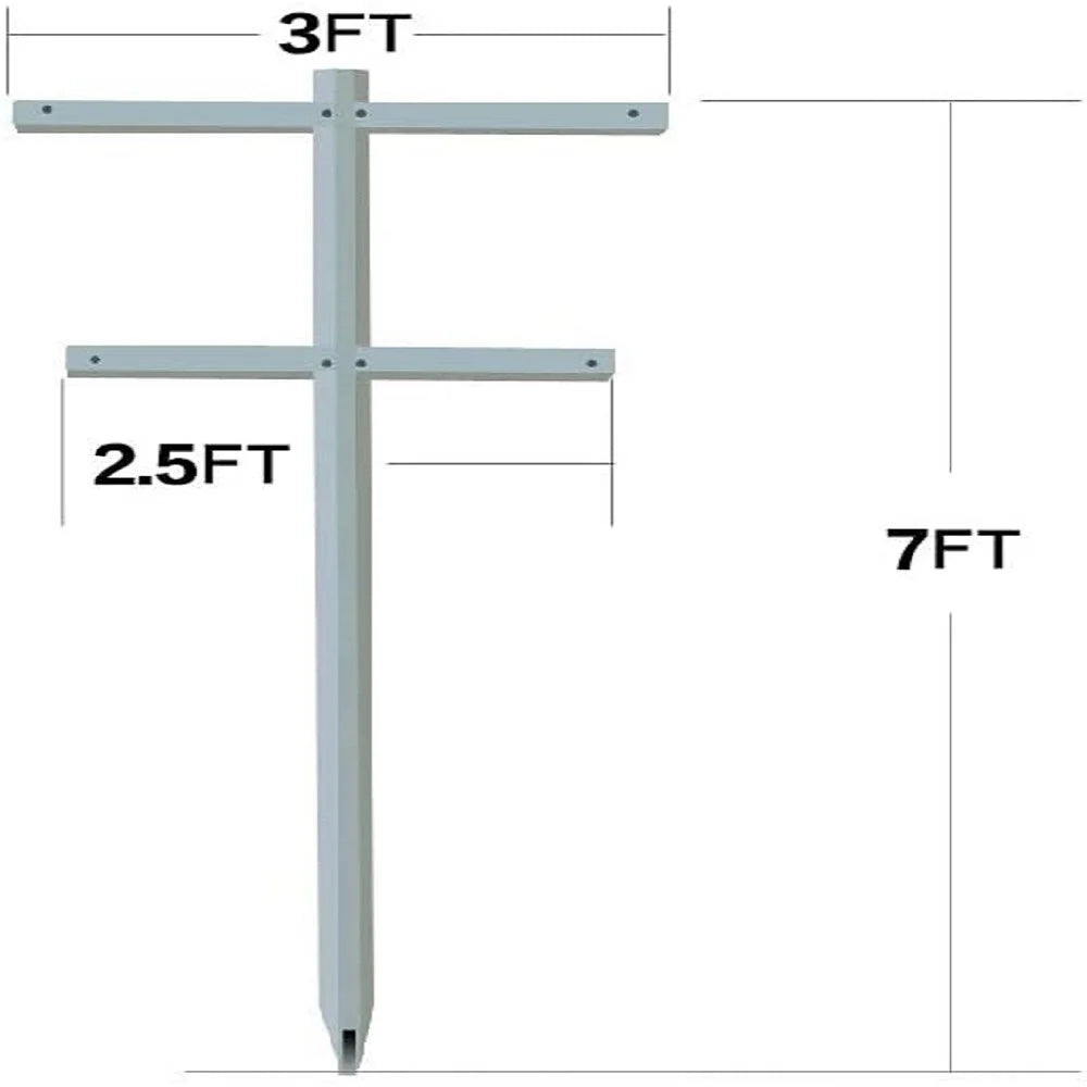 Agfabric Raspberry Trellis with Adjustable Arms, Raspberry Stake, Vineyard Trellie (1-Pack)