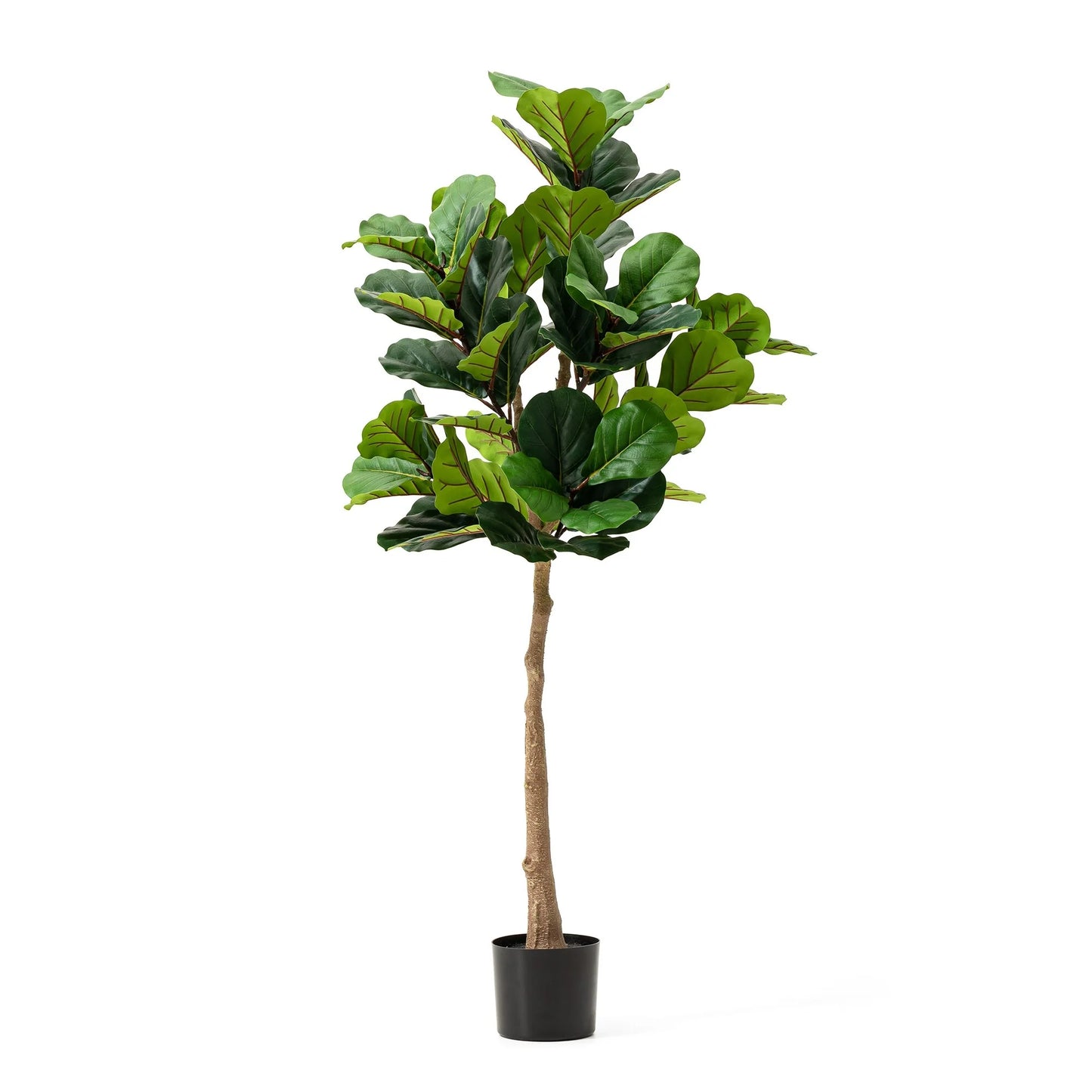 Glitzhome 3.5ft/5ft.Potted Real Touch Fiddle Leaf Fig Faux Tree