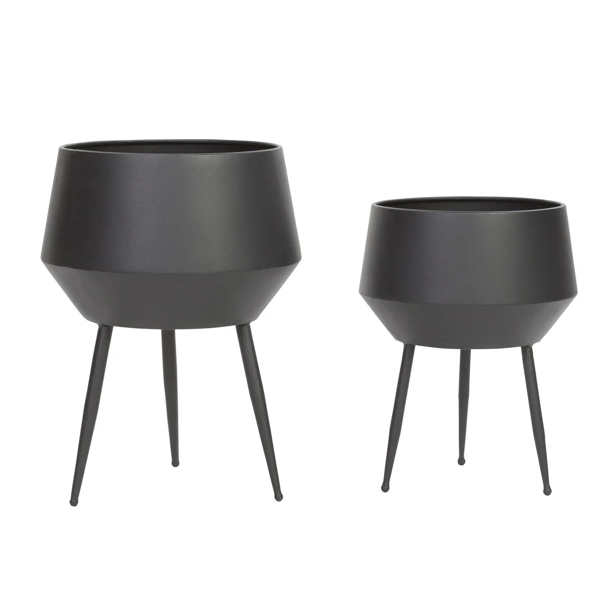 Huxley Mid Century Modern Planters - White (Set of 2)