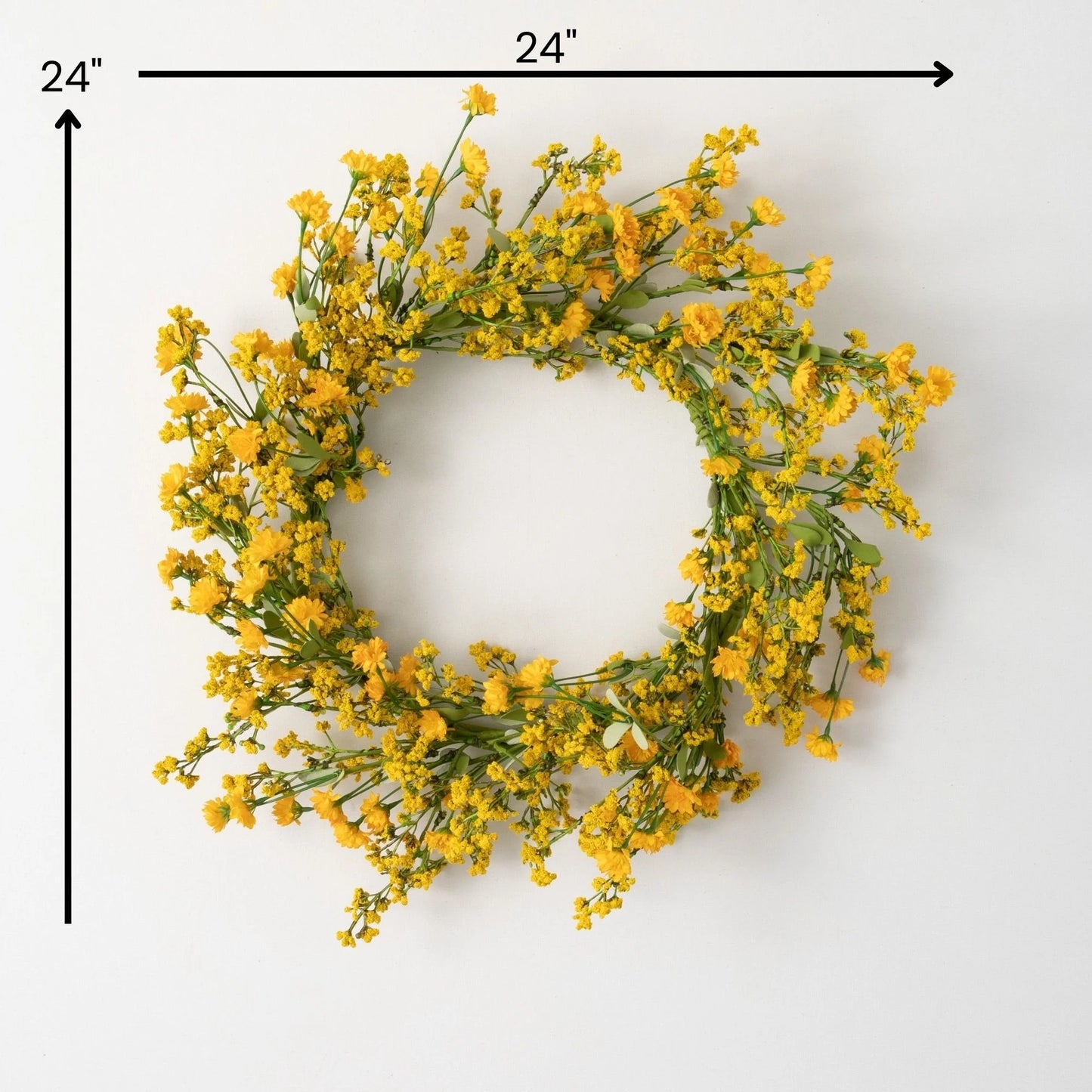 Sullivans Artificial Yellow Wildflower Wreath
