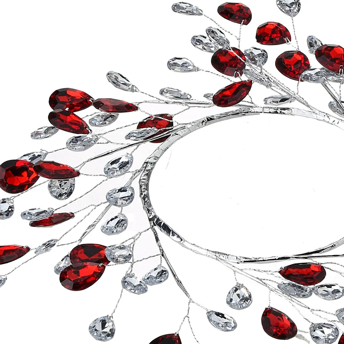 4.5" Metal Jewel Candle Ring Set of 2 - 11