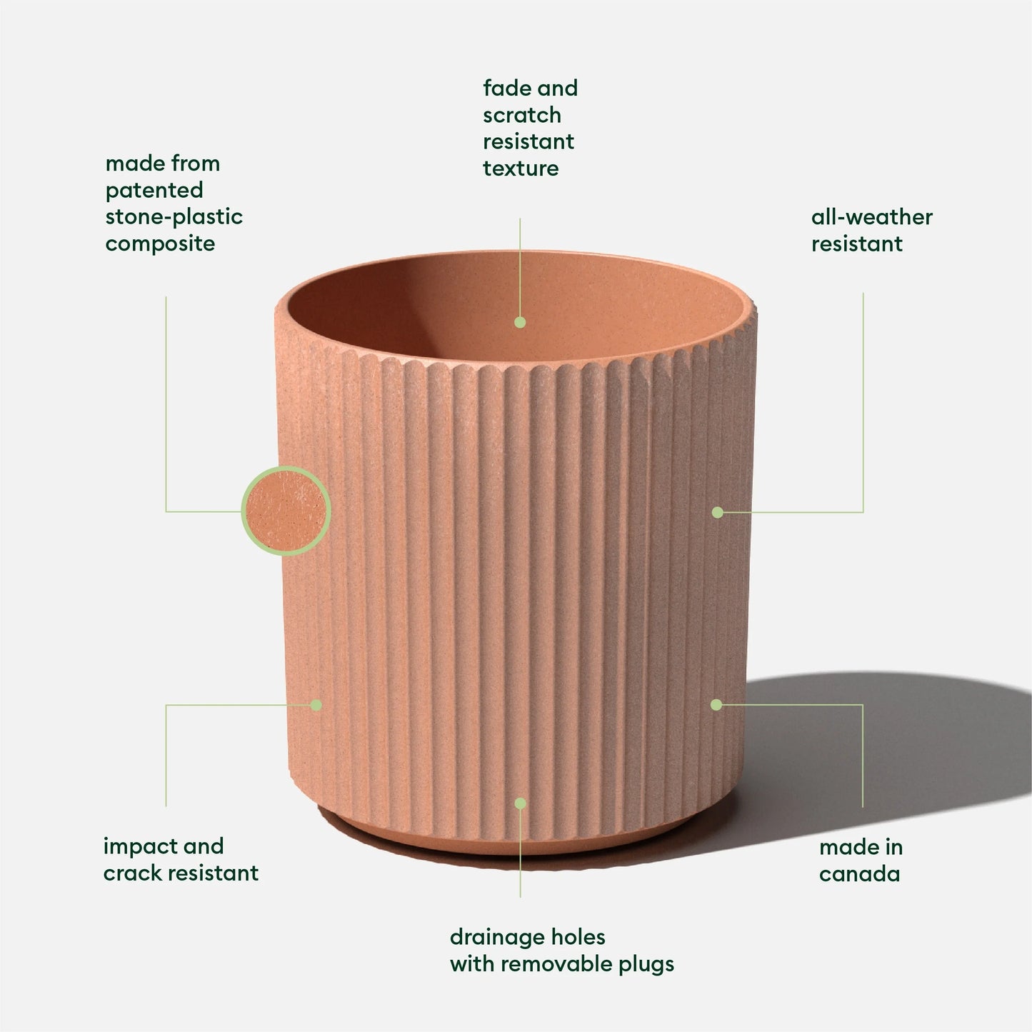 Veradek Demi Series Demi Round Planter