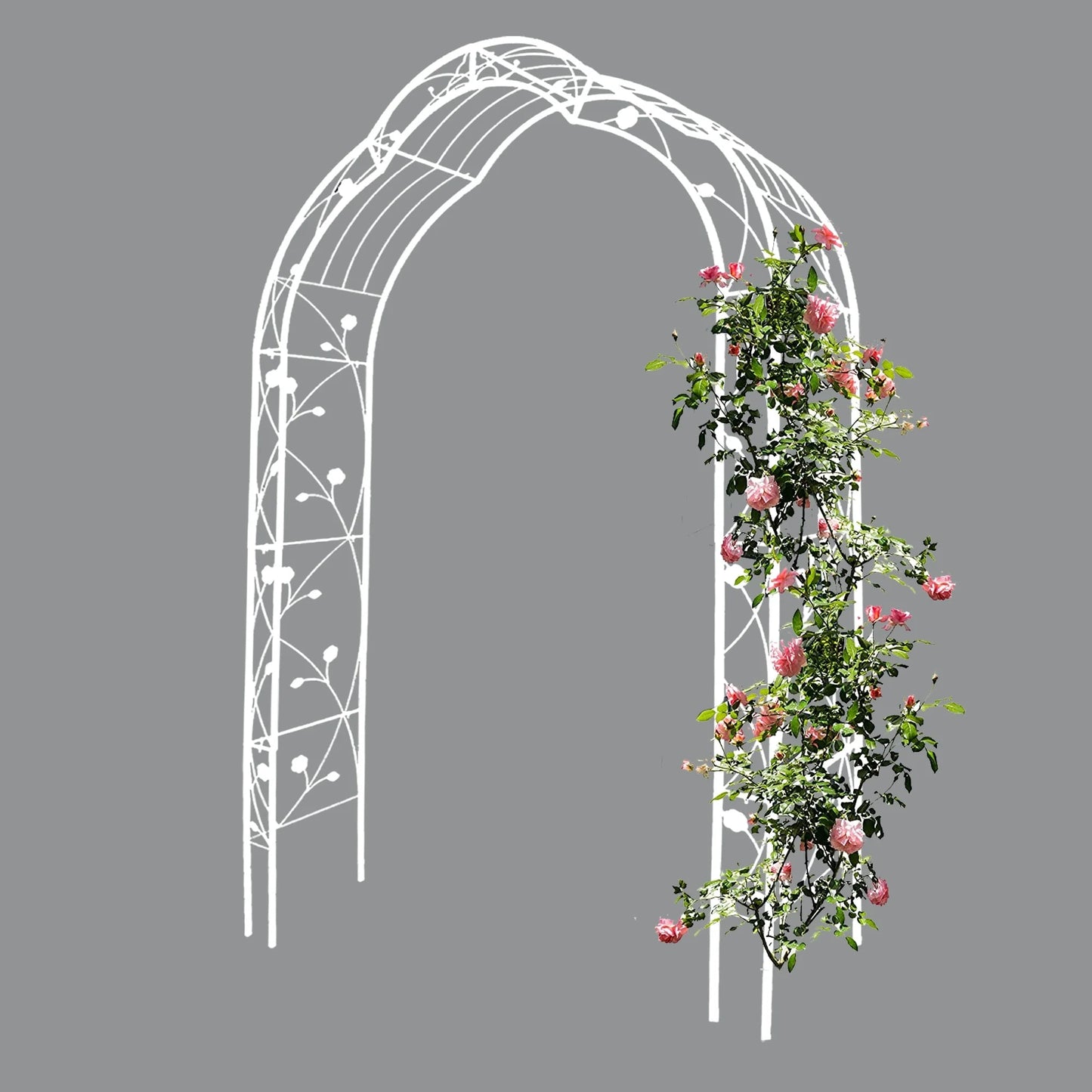Metal Garden Arbor Arch for Backyard