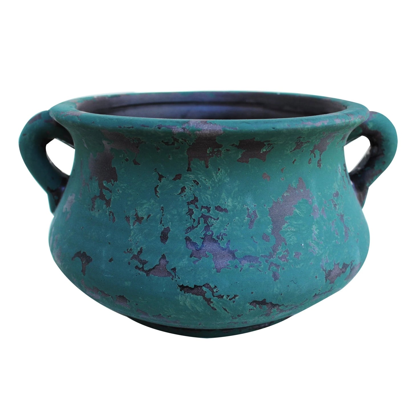 Egyptian Era Terracotta Planter in Blue,Green, Red, Purple in 2 sizes