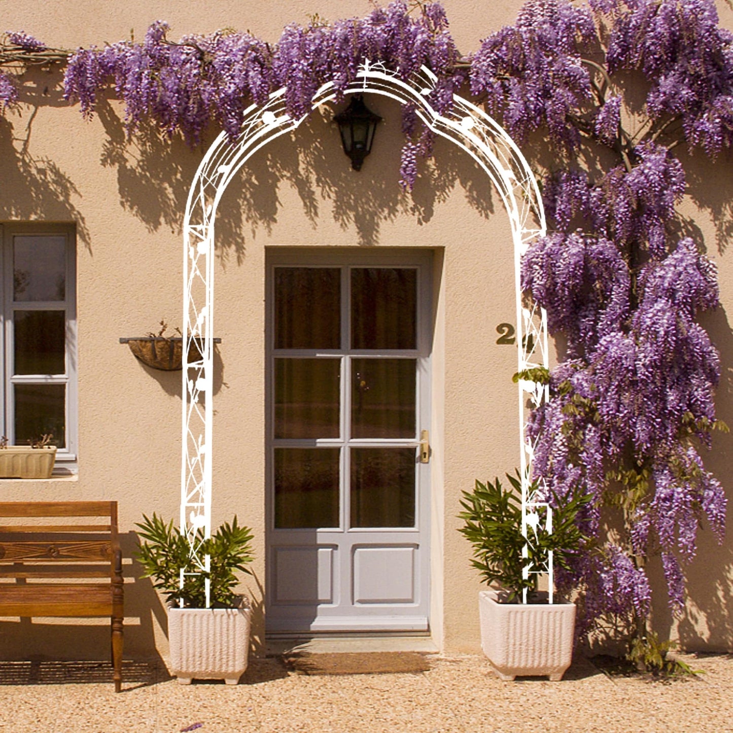 Metal Garden Arbor Arch for Backyard