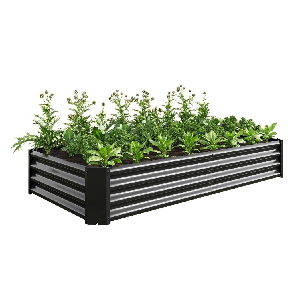 Raised Garden Bed Outdoor Metal Raised Rectangle Planter Beds for Plants Vegetables and Flowers