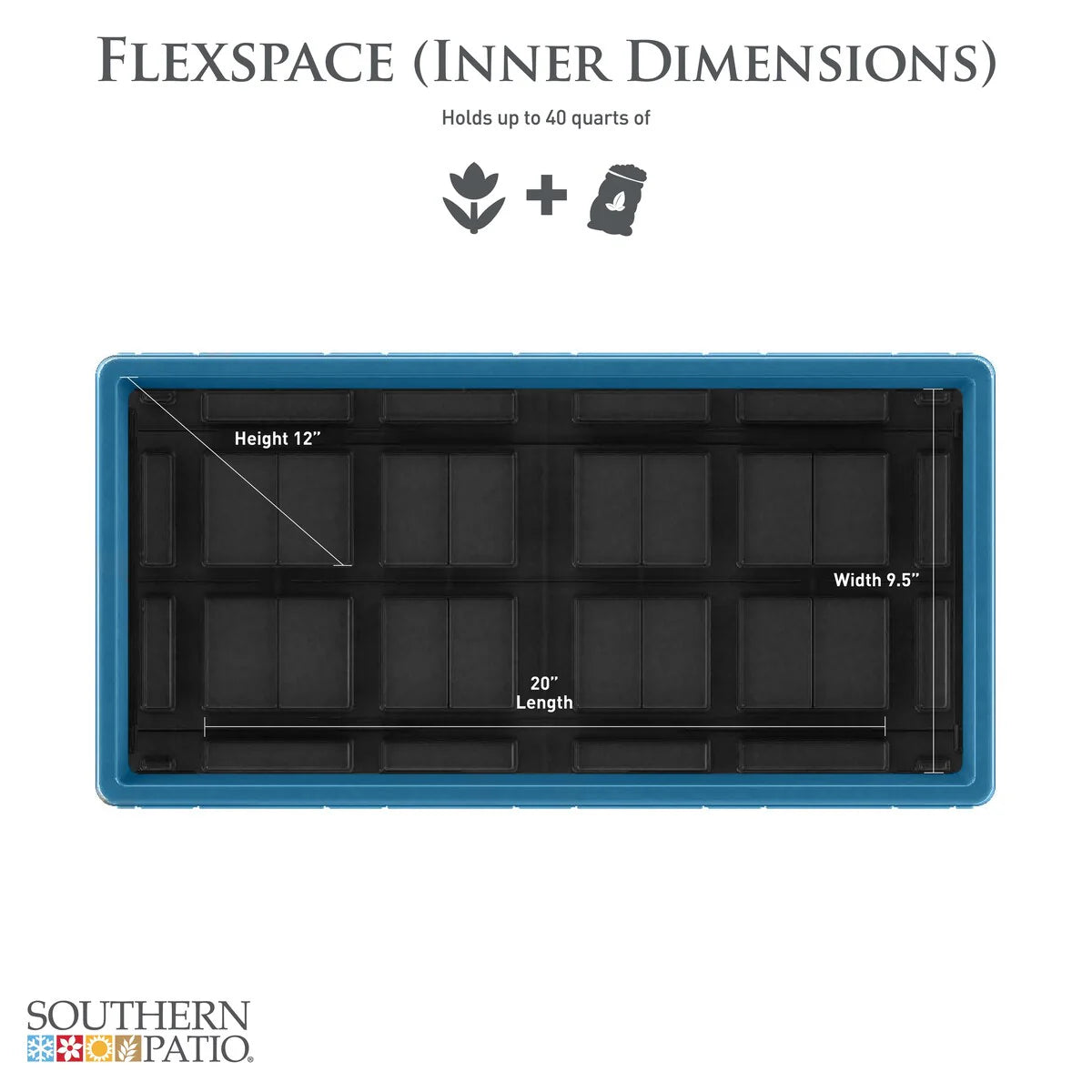 Southern Patio FlexSpace Modular Planter Garden