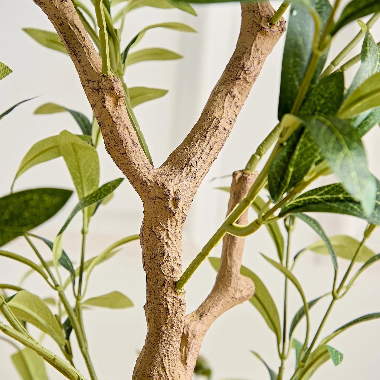 Artificial Olive Tree 59/71 Inch Tall Faux Silk Plant Indoor Fake Potted Tree with Wood Branches and Fruits