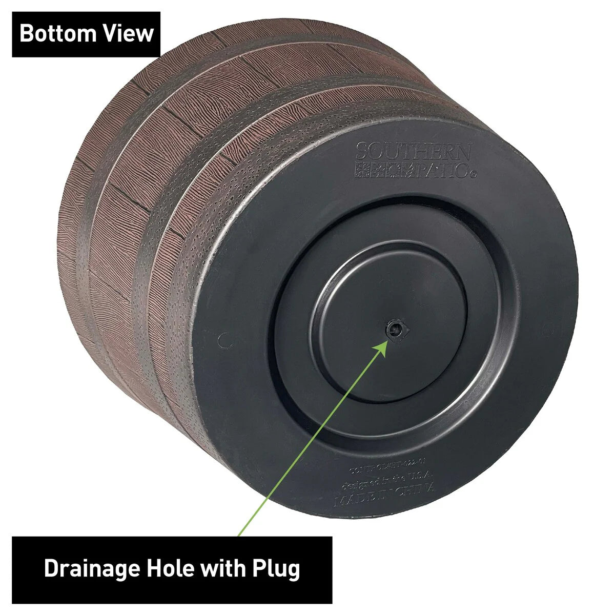 Southern Patio Whiskey Barrel Planter