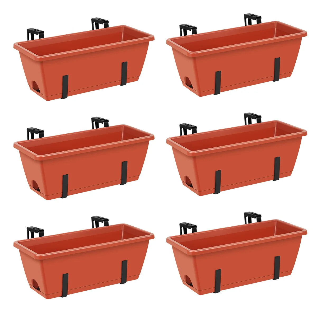 16.9 Inch Balcony Railing Planter Box