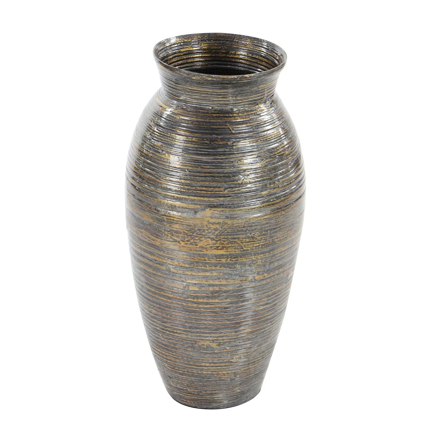 Brown Dried Plant Material Traditional Vase 20 x 10 x 10
