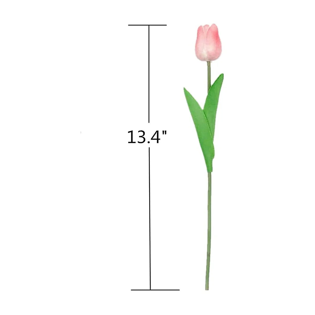 Enova Home 20 Pcs Artificial PU Real Touch Tulips Fake Silk Flowers Stems for Party Home Wedding Decoration