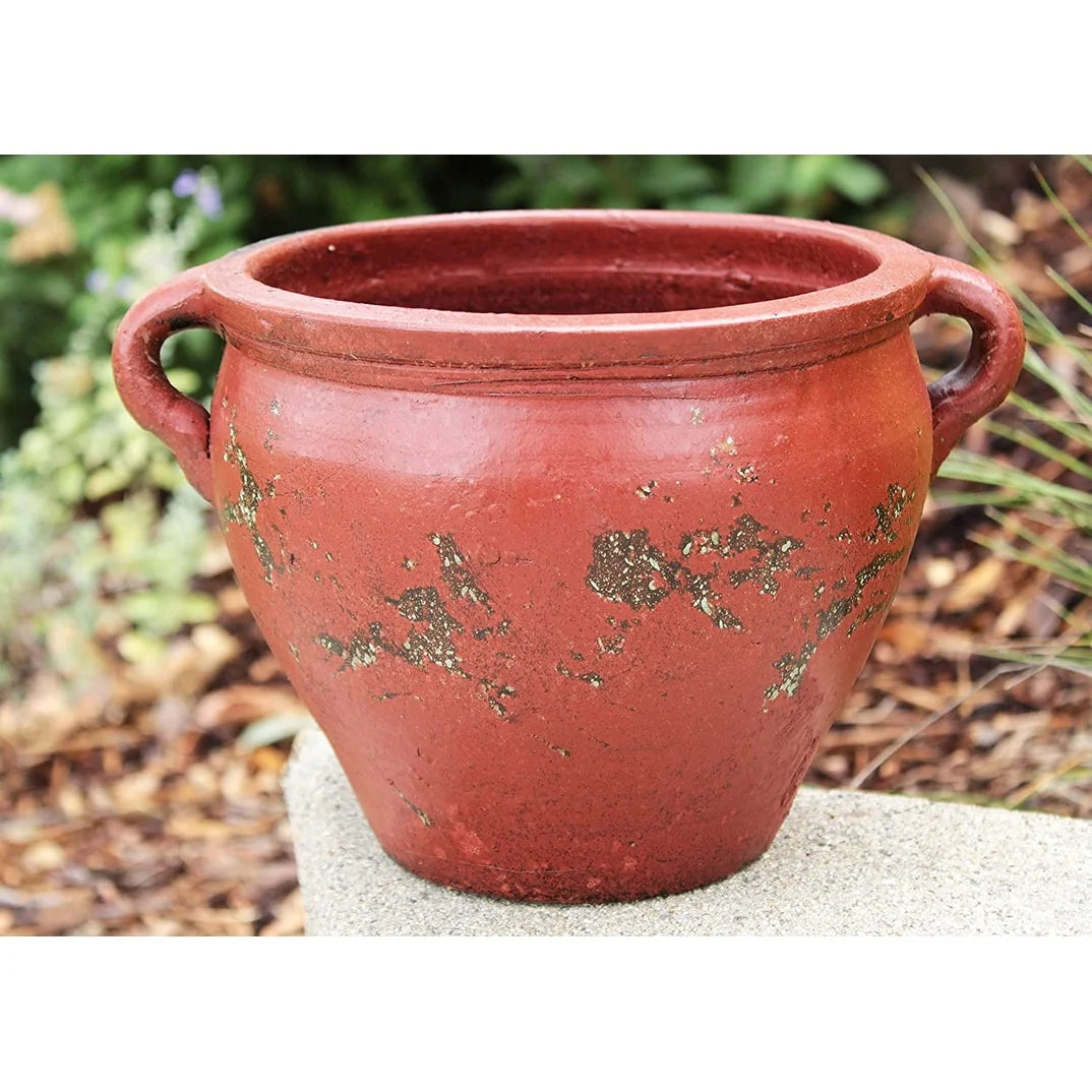 Earthen Ware Weathered Egyptian Terracotta Vessel/Planter