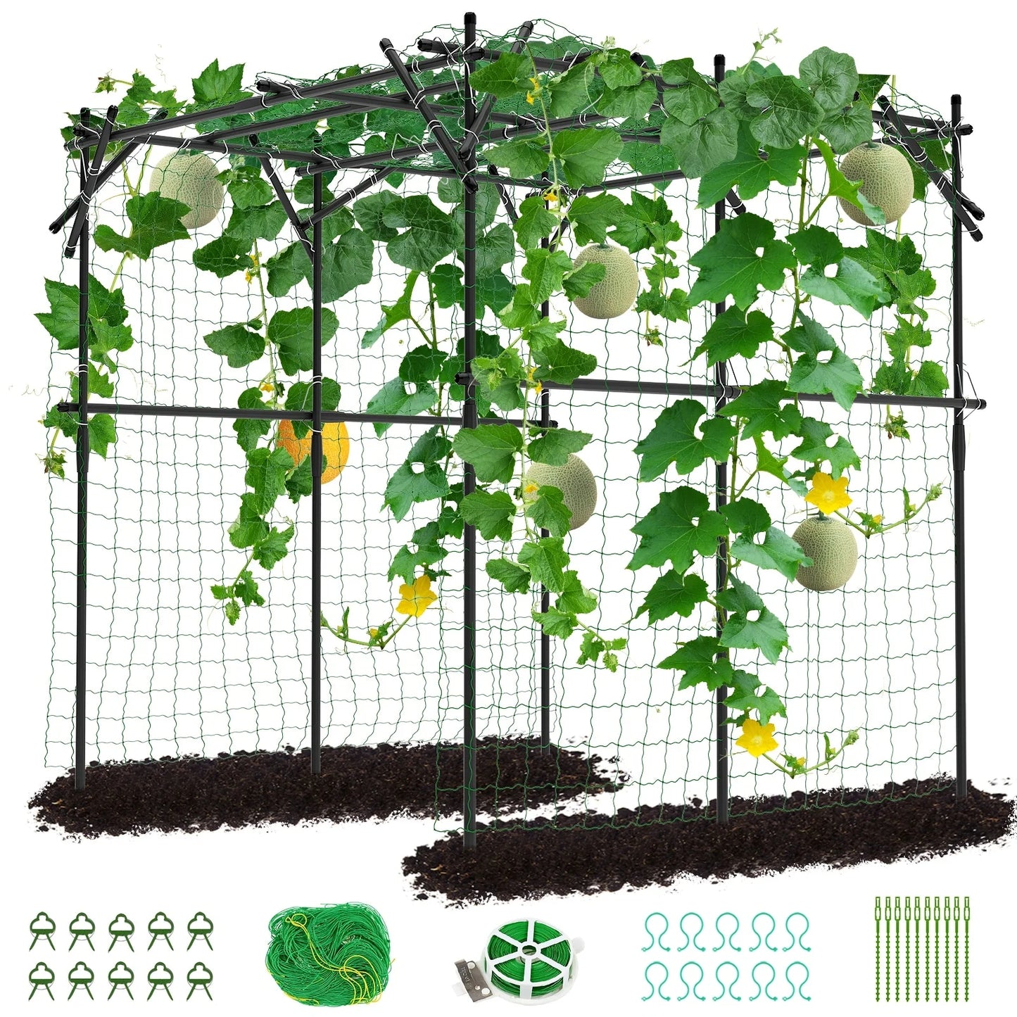 DoCred Garden Trellis for Climbing Plants, Outdoor Metal Trellis