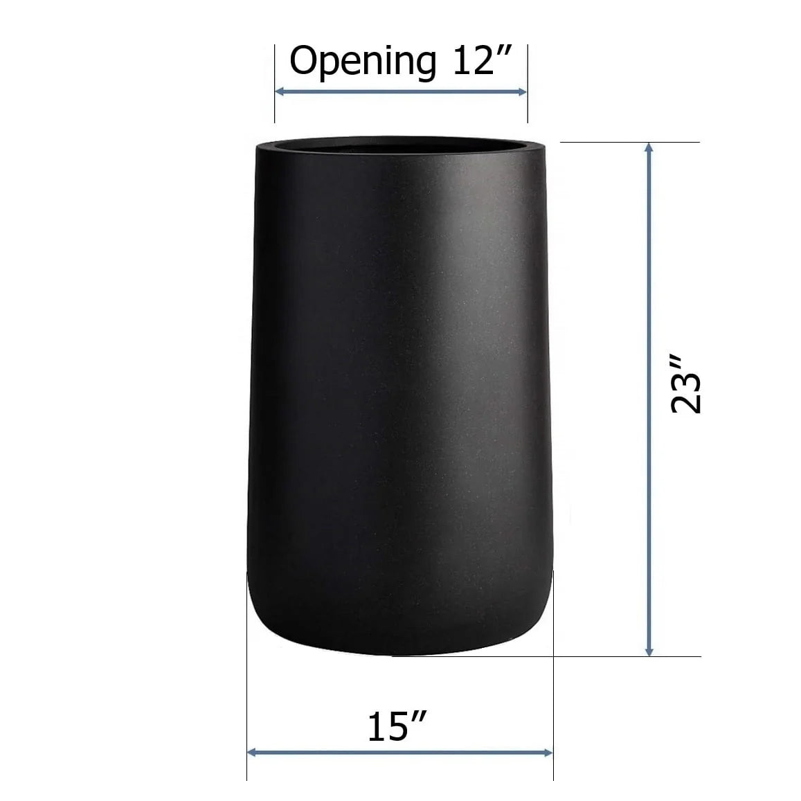 DreamPatio Glendale Round Fiberstone Planter