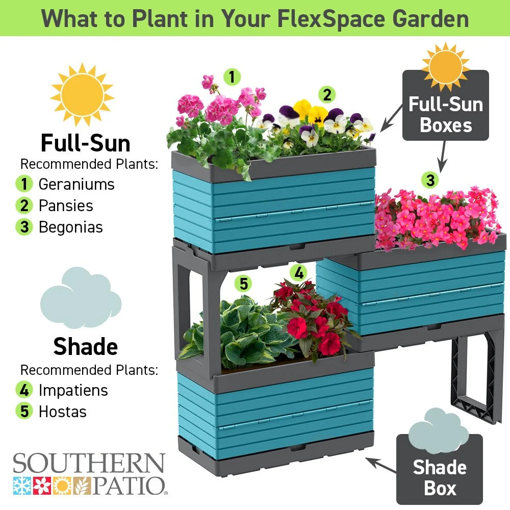 Southern Patio FlexSpace Modular Planter Garden