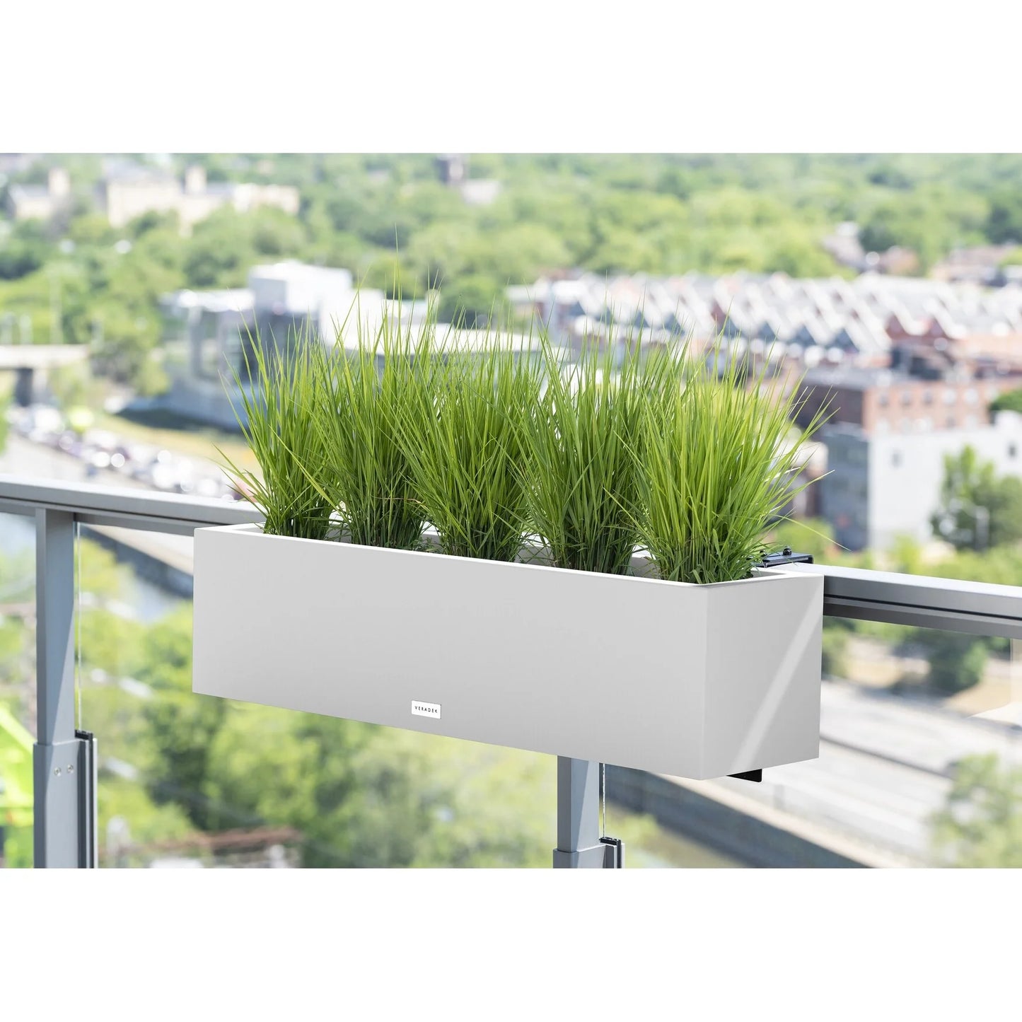 Block Series Plastic Railing Planter