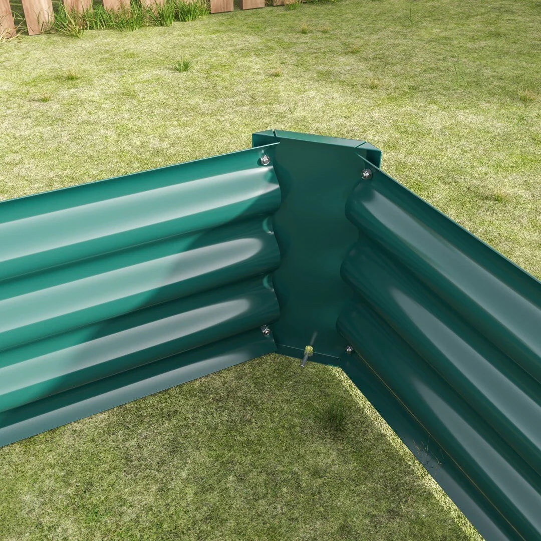 Raised Garden Bed Outdoor Metal Raised Rectangle Planter Beds for Plants Vegetables and Flowers