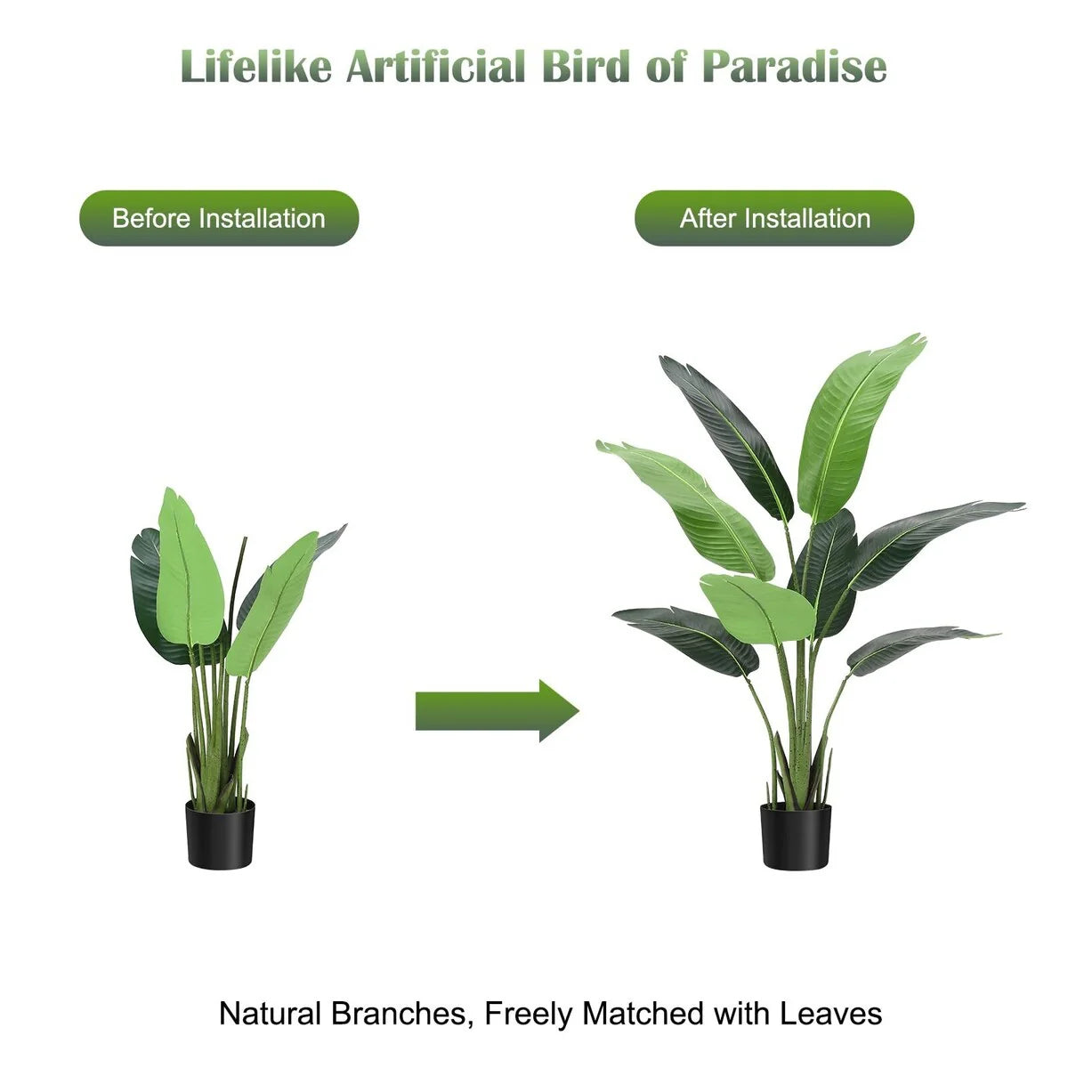 4/5FT Artificial Bird of Paradise Plant