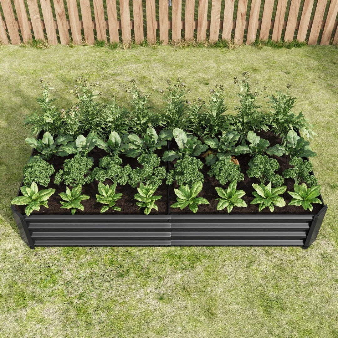 Raised Garden Bed Outdoor Metal Raised Rectangle Planter Beds for Plants Vegetables and Flowers